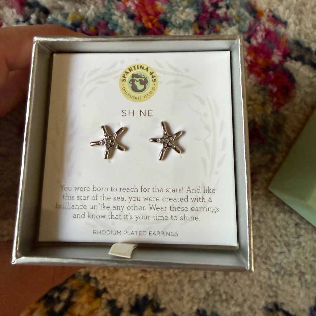 New Spartina Star Fish Stud Earrings 24$